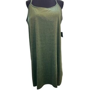Eddie Bauer WR SL Resolution Dress Fern Green Athletic Midi Tank Dress XL